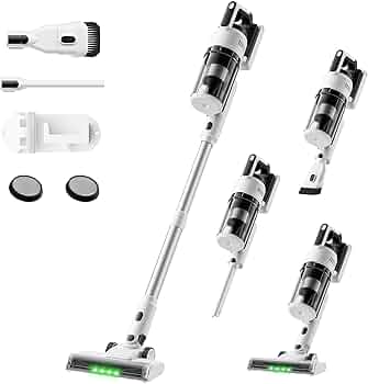 Amazon | 掃除機 コードレス 【2025爆進化！75kpa強力吸引・自立式・55