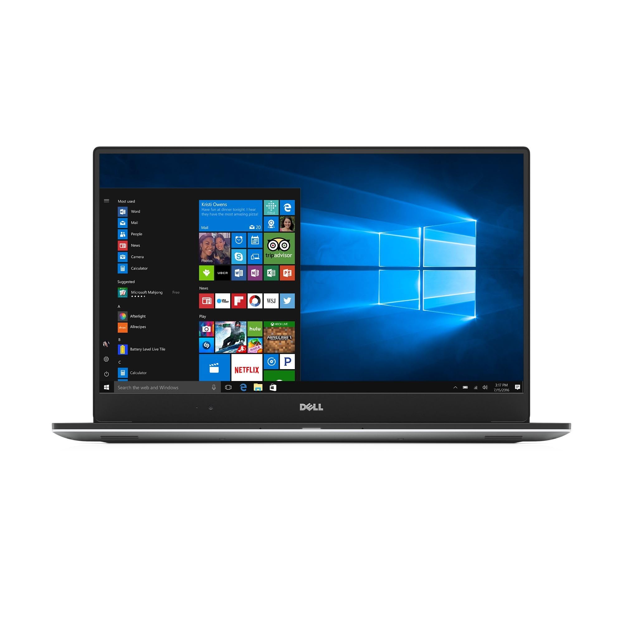 Dell XPS 15 9560 FHD 1080P Intel Core i7-7700HQ 8GB RAM 256GB SSD