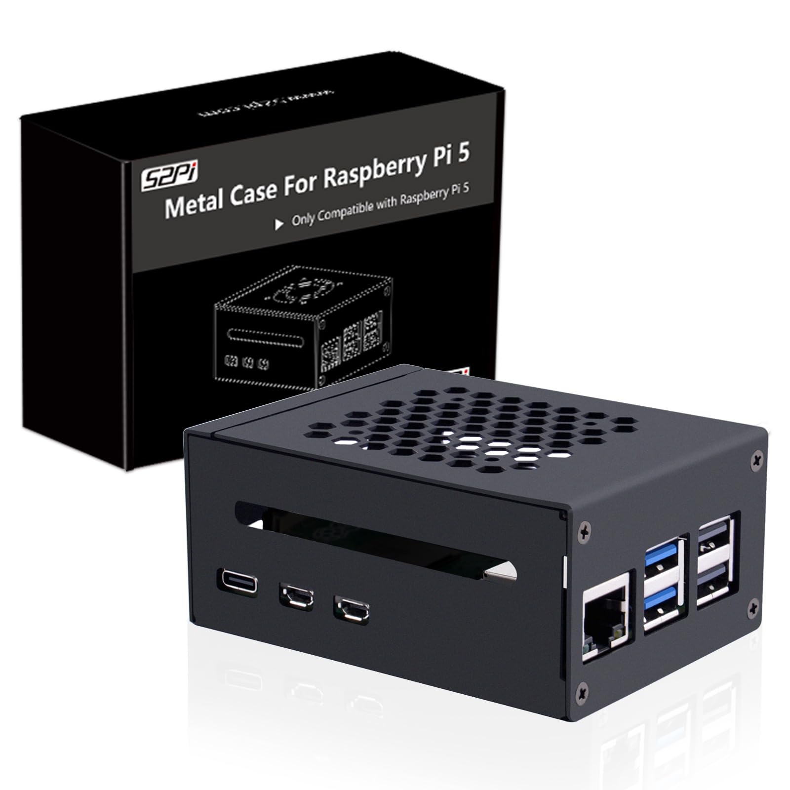 Amazon.com: GeeekPi Metal Case for Raspberry Pi 5, Support PCIe to