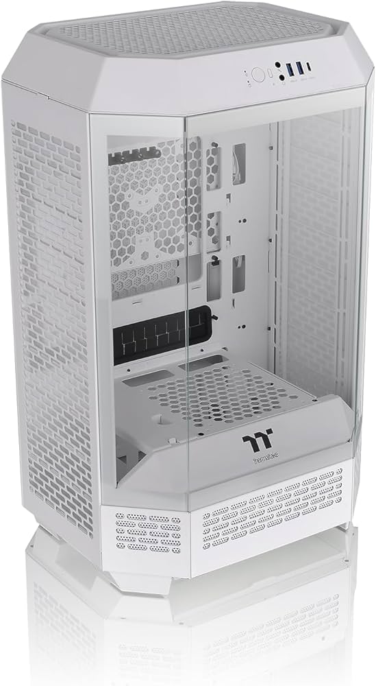 Amazon | Thermaltake The Tower 300 Snow 3面強化ガラスパネル採用