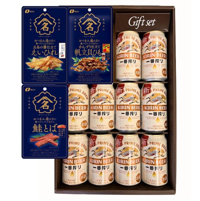 Amazon.co.jp: キリン一番搾り缶ビールとおつまみセット 缶ビール350ml