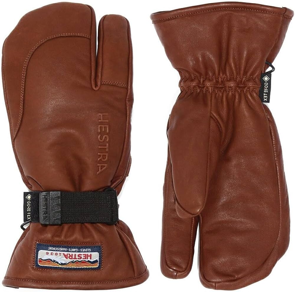 Amazon | HESTRA ヘストラ 33882 3-Finger GTX Full Leather Brown