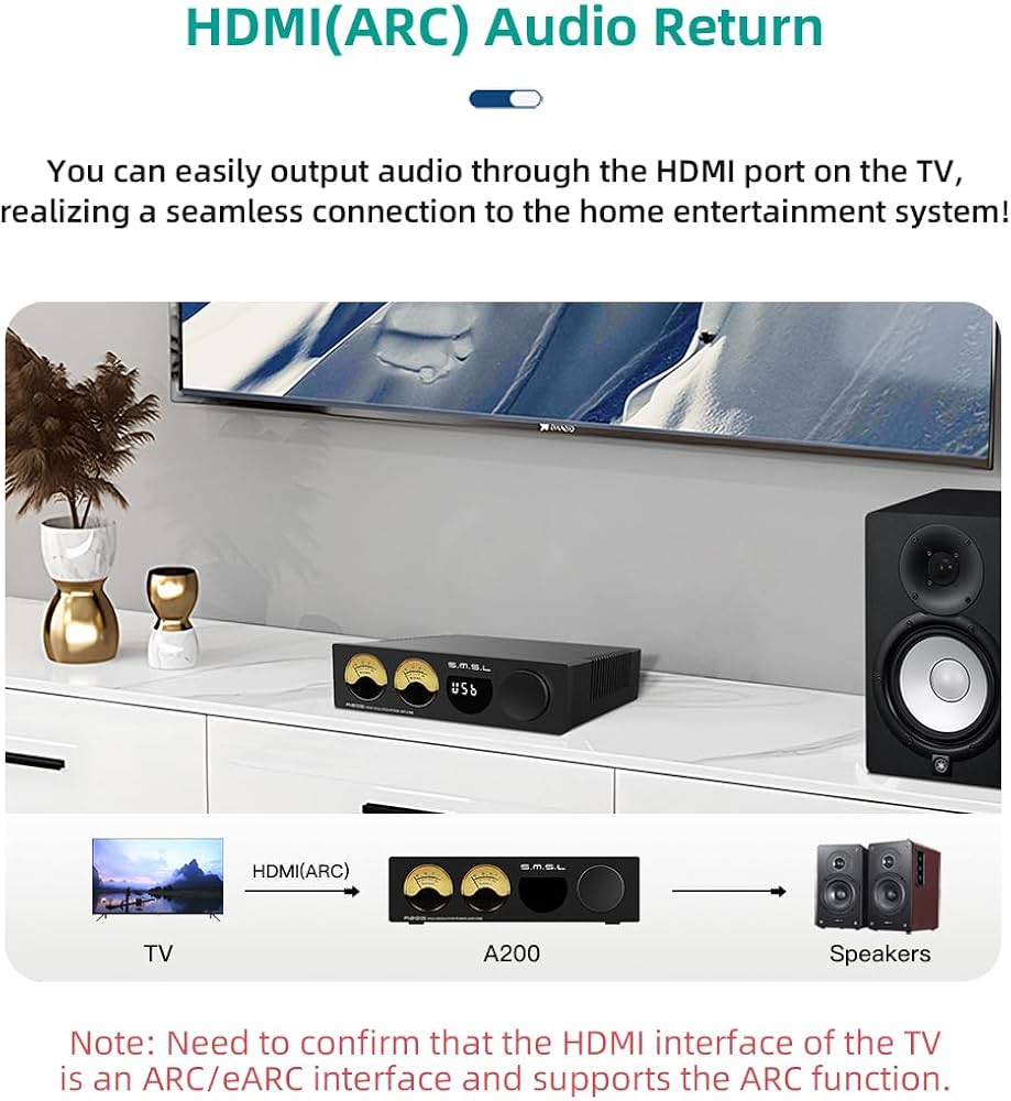 Amazon.co.jp: SMSL A200 パワーアンプ、100W サブウーファー アンプ