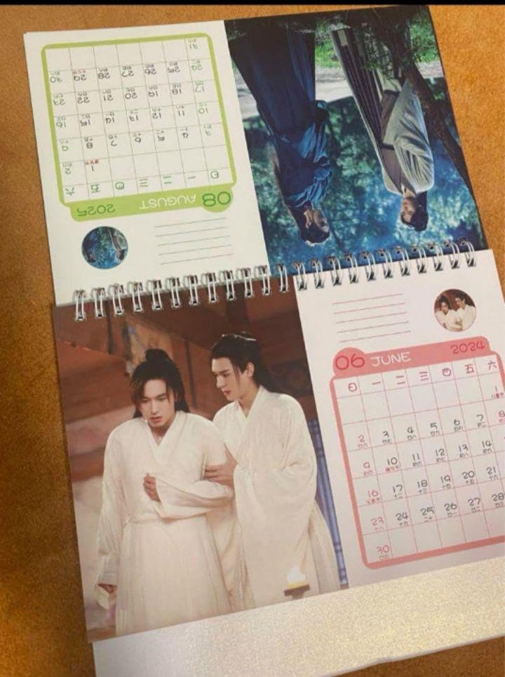 山河令 張哲瀚 龔俊 2024年+2025年卓上カレンダー 山河令 張哲瀚 龔