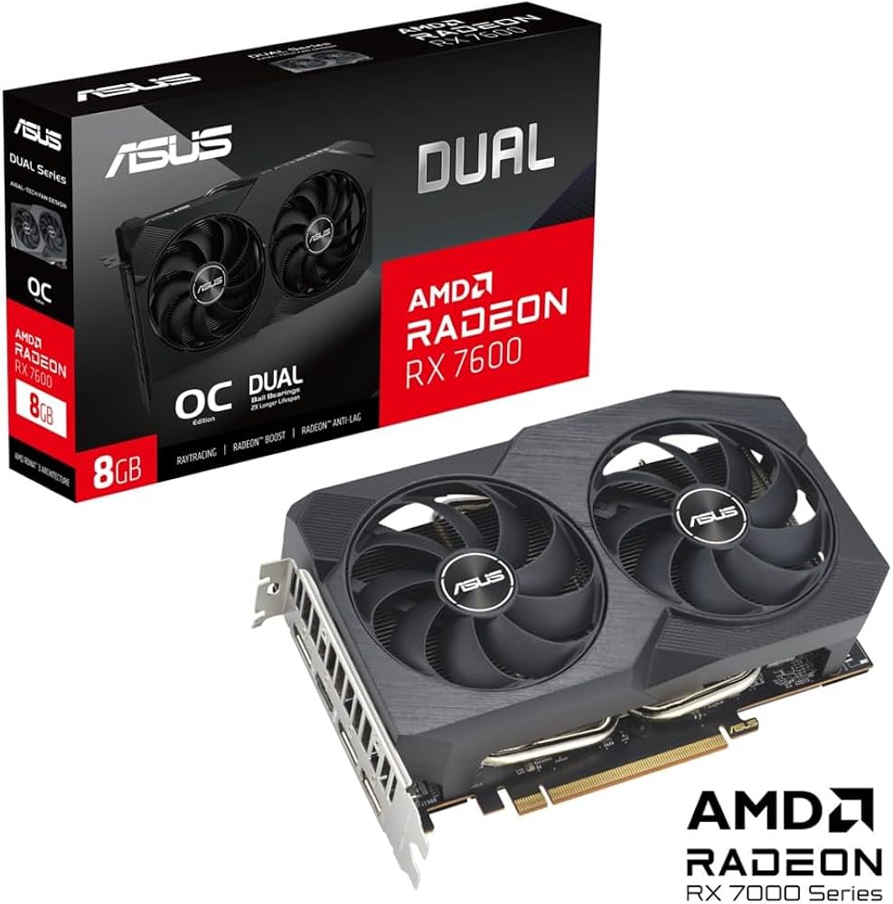 Amazon | ASUS AMD Dual Radeon RX 7600 OC Edition 8GB GDDR6 / DUAL