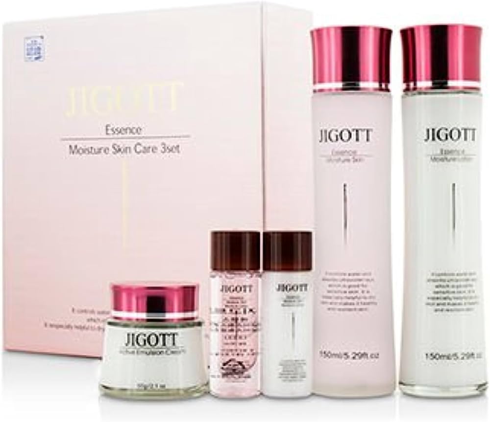 Amazon.com: Korean Cosmetics_Jigott Essence Moisture Skin Care 3pc