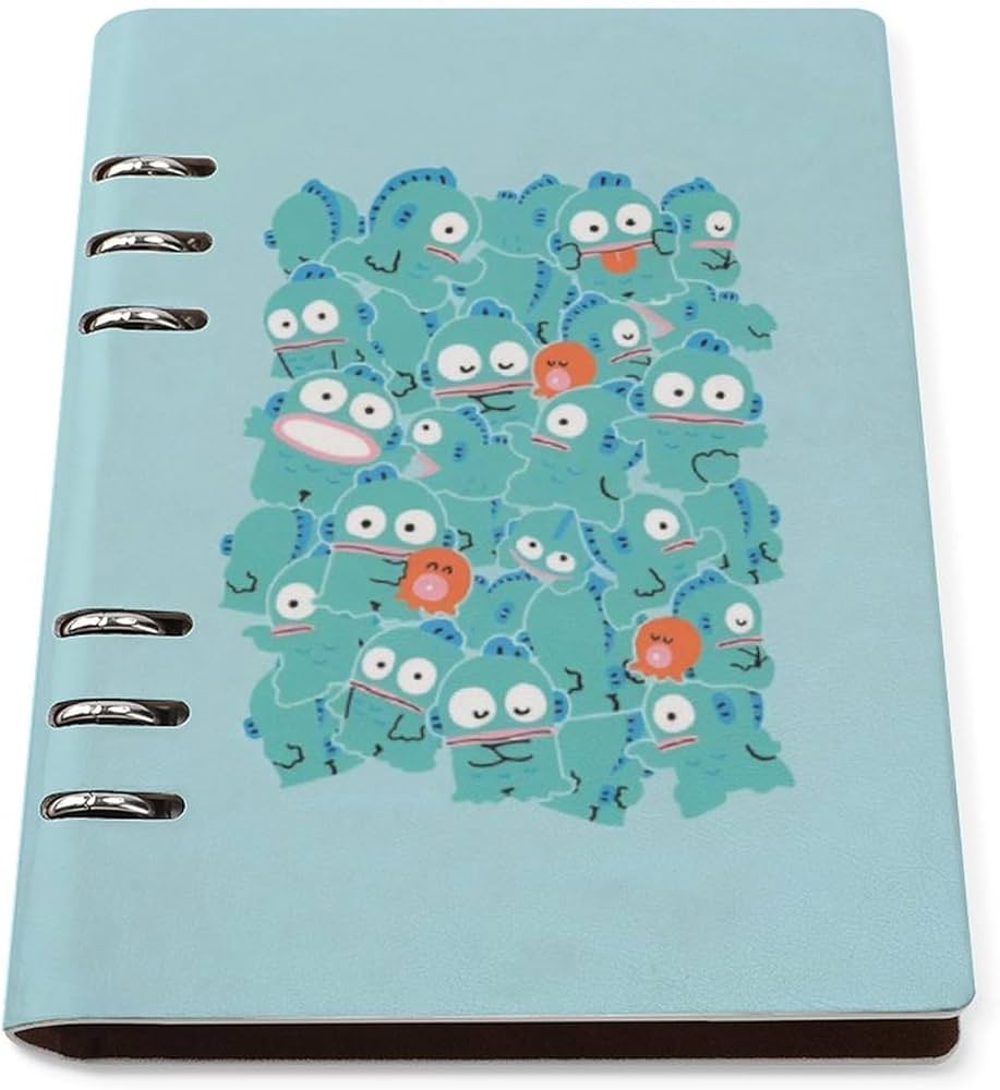 Amazon.co.jp: ハンギョドン システム手帳 PU ノートメモ帳 バインダー