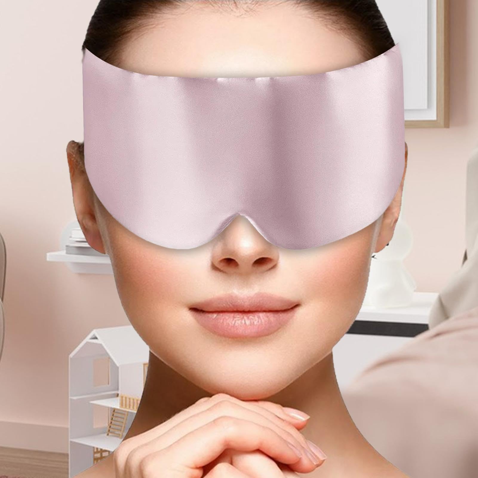 Amazon.co.jp: スリーピングアイマスク - 睡眠用フルアイカバー、鼻