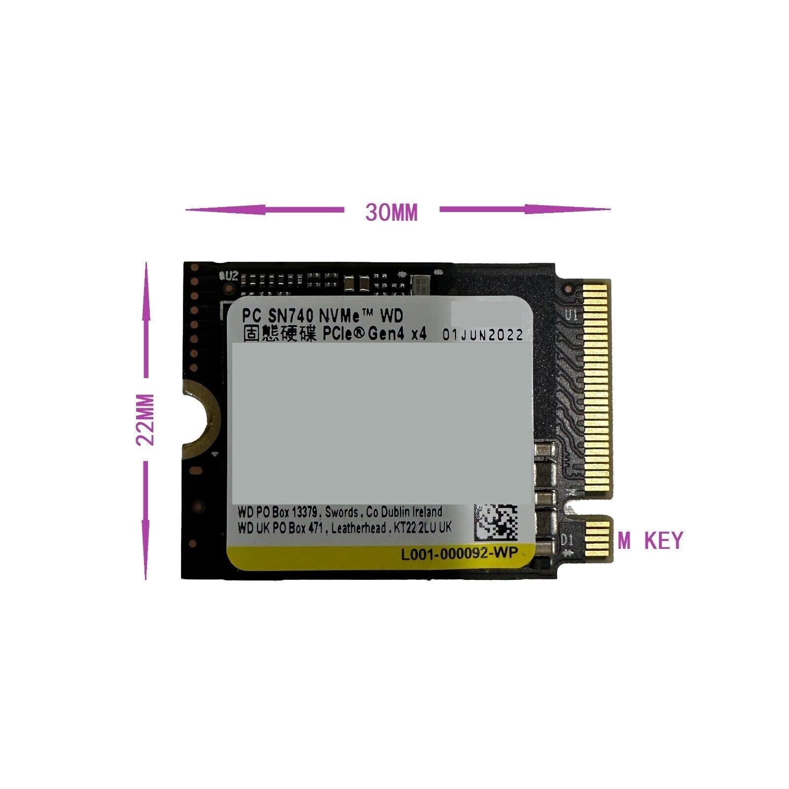 Amazon | WD SN740 256GB SSD M.2 2230 30mm NVMe PCIe 4.0 Gen 4 x 4