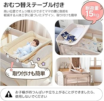 Amazon.co.jp: Kennkari ベビーサークル 新生児 折りたたみ プレイヤー