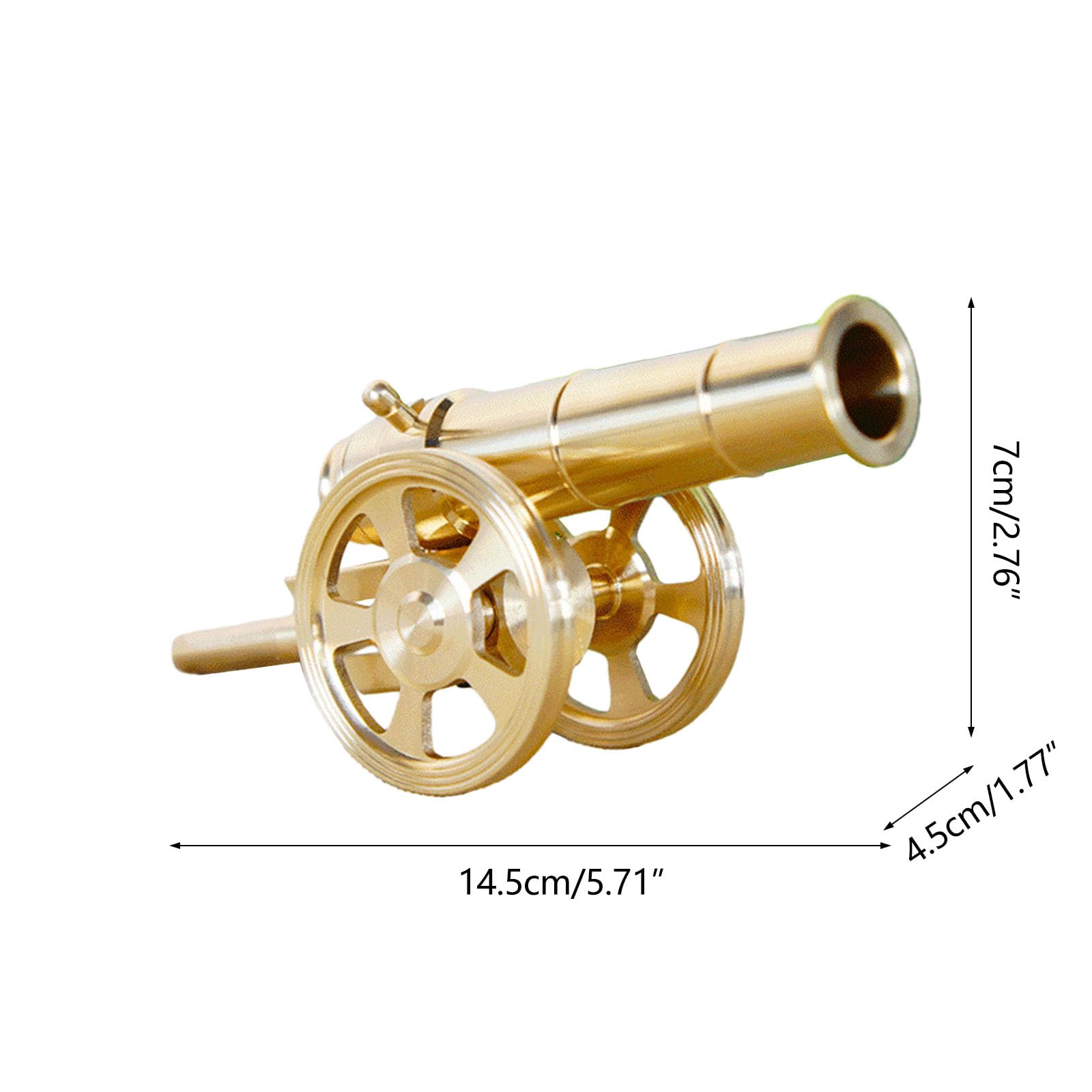 Amazon | ミニ大砲ミリタリーモデルコレクション装​​飾手作り大砲置物