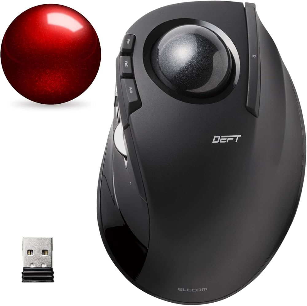 Amazon.co.jp: エレコム ワイヤレストラックボール(人差し指操作タイプ