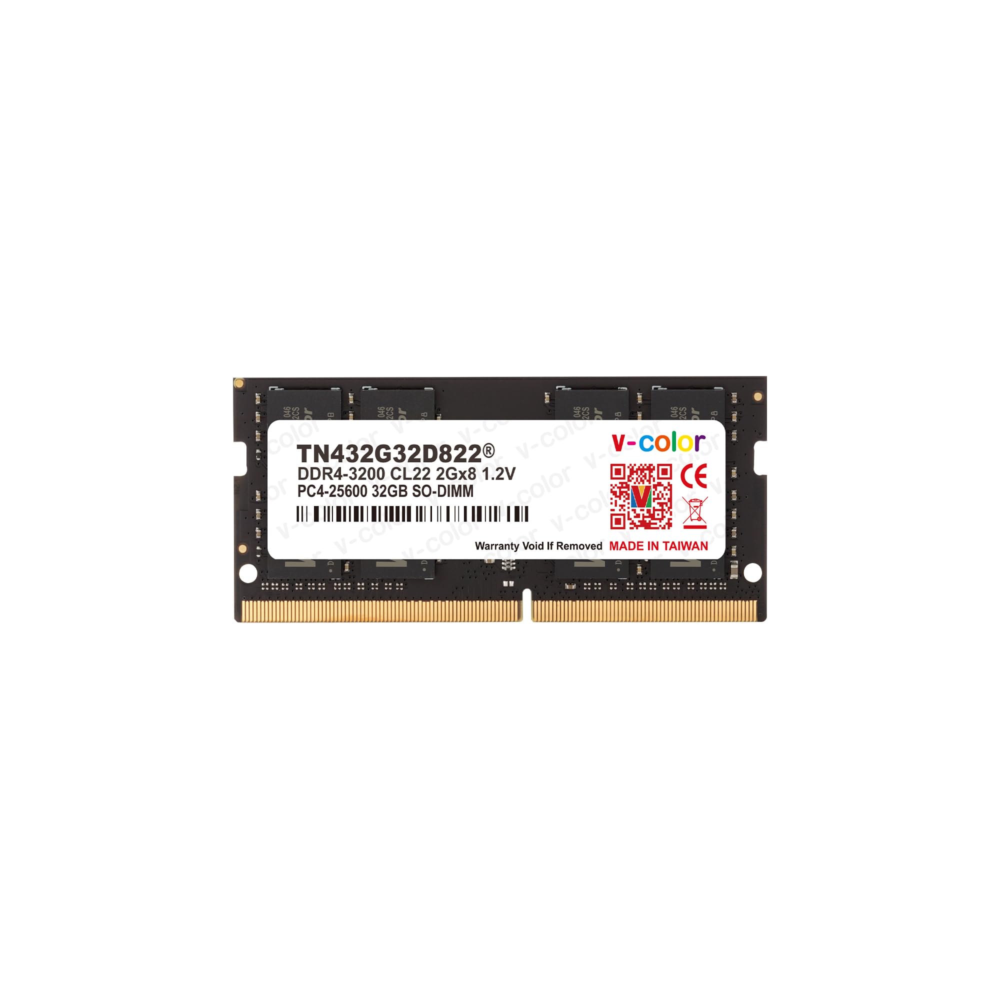 Amazon.com: V-Color DDR4 32GB (32GBx1) 3200MHz CL22 2Rx8 Dual Rank