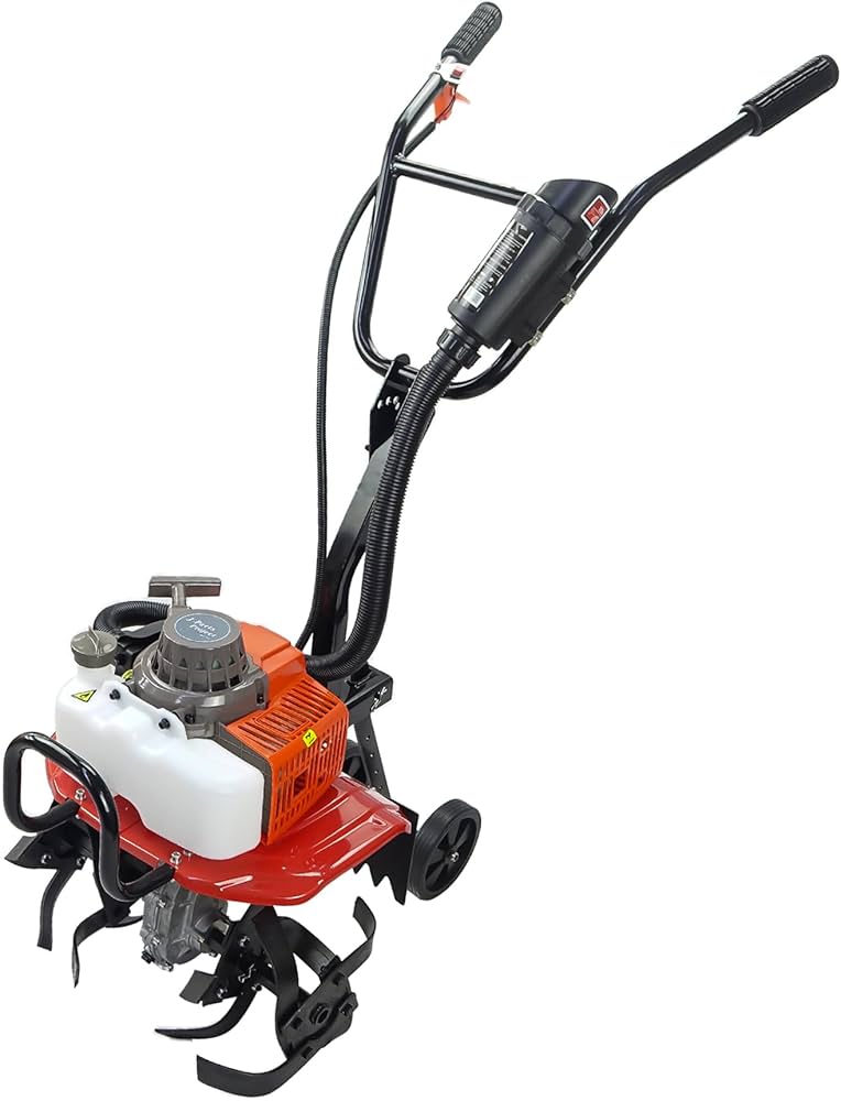 Amazon | MOTOFUTURE 耕うん機 エンジン式 耕運 耕耘 手押し タイヤ付