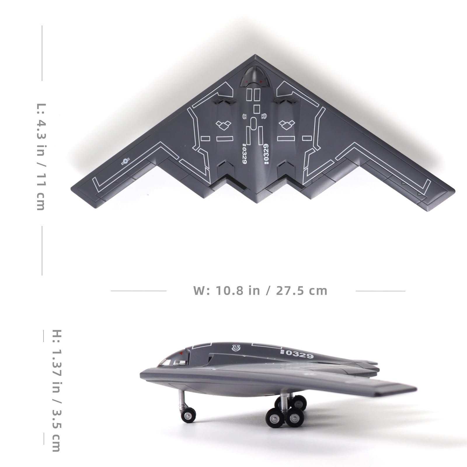 Amazon.co.jp: NUOTIE B-2A スピリット 1/200 金属爆撃機モデルキット