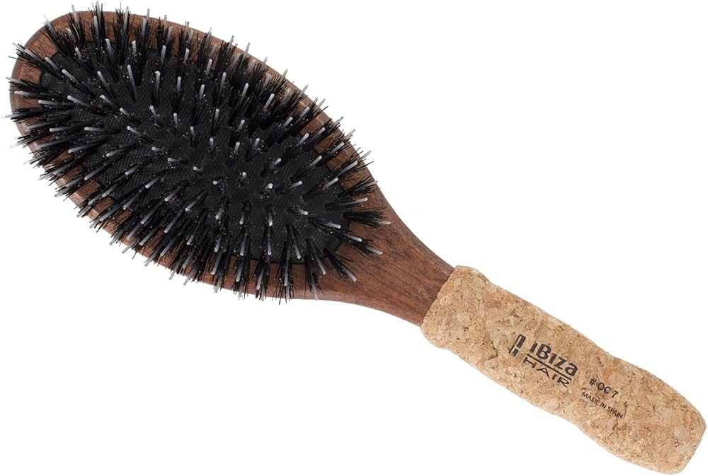 Amazon.com: Ibiza Hair Boar Hair Oval Flat Brush (OC7) with