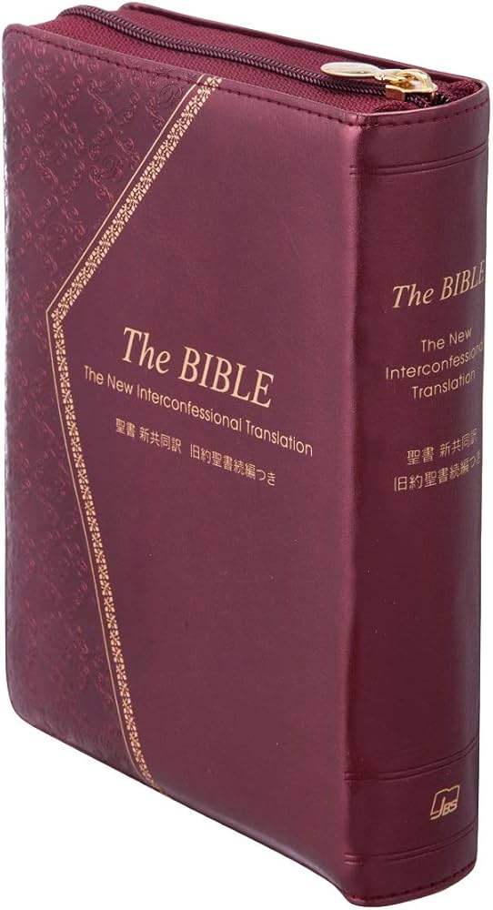聖書(新共同訳 NI55DCZTIエンジ) 旧約聖書続編つき 中型ジッパー・サム