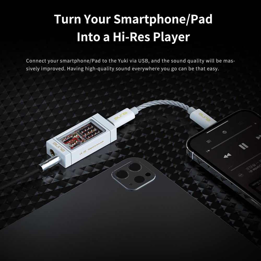 Amazon.co.jp: aune YukiポータブルDAC ヘッドホンアンプ付き、完全に