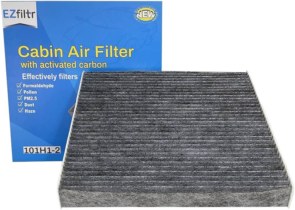 EZfiltr (CF10134, CP134) Cabin Air Filter with Activated Carbon