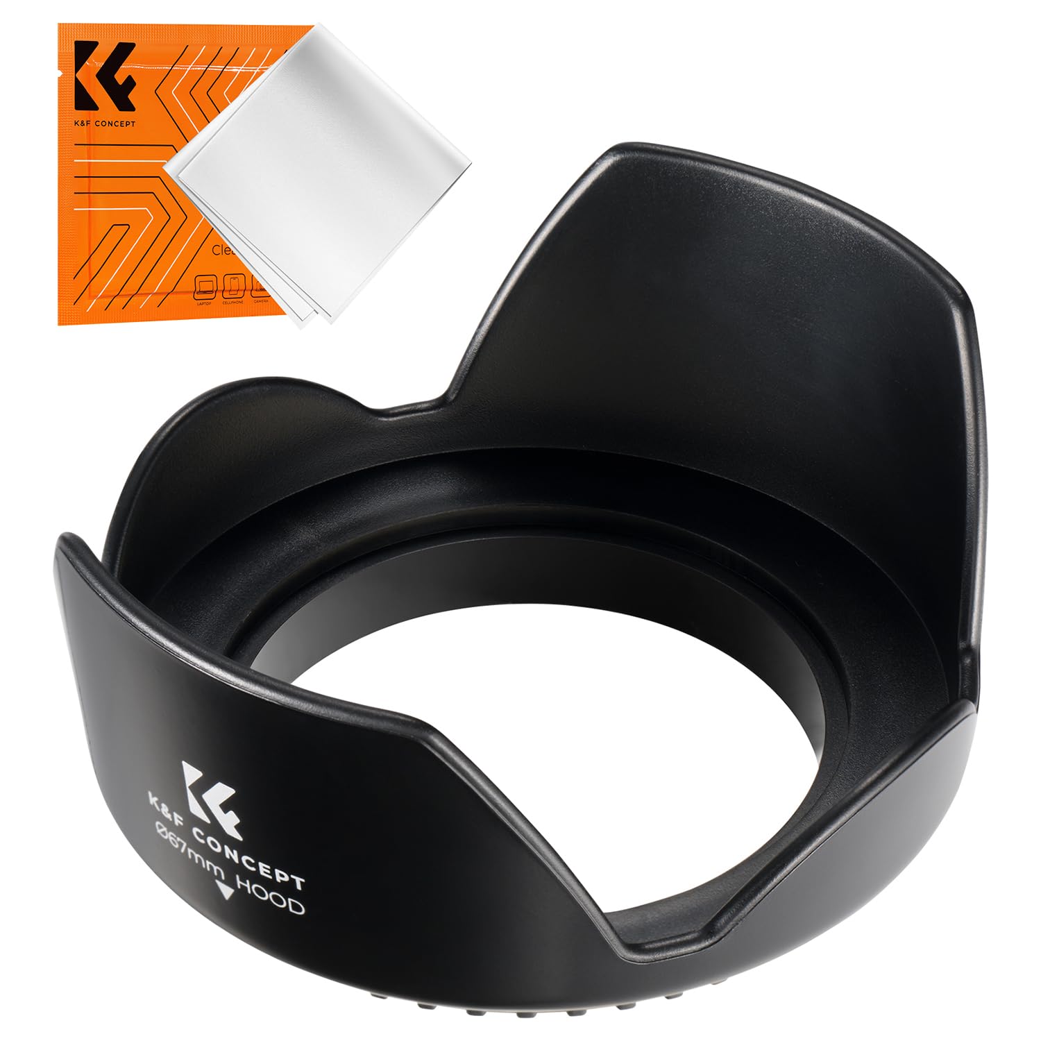 Amazon | K&F CONCEPT レンズフード (取付径67mm,ネジコミ式,各カメラ