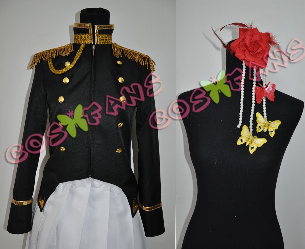 Amazon.co.jp: cos851ヘタリア にょたりあ 日本娘 2Pコスプレ衣装(女性