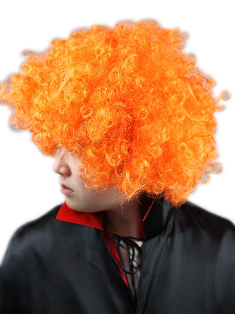 Amazon.co.jp: アフロ かつら ウィッグ 8色 34wig01 オレンジ : ホビー