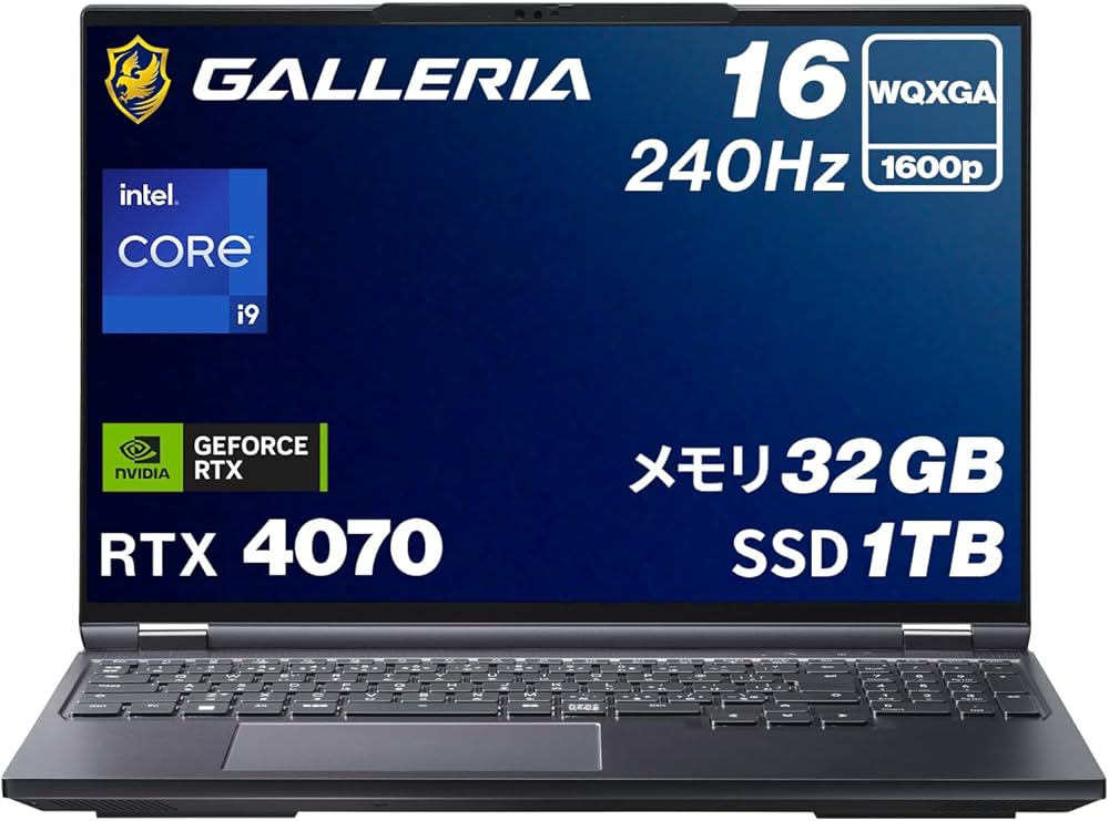 GALLERIA ゲーミングノートPC QF765HE GALLERIA ゲーミングノートPC