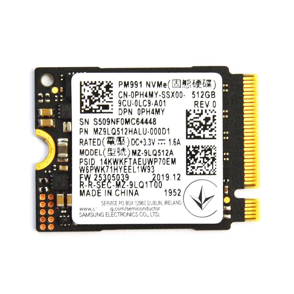Amazon | 512GB SSD PM991 NVMe PCIe M2 2230は、Microsoft Surface