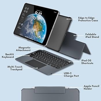 Amazon.com: Macally iPad Pro 11 Inch Case with Keyboard and Track