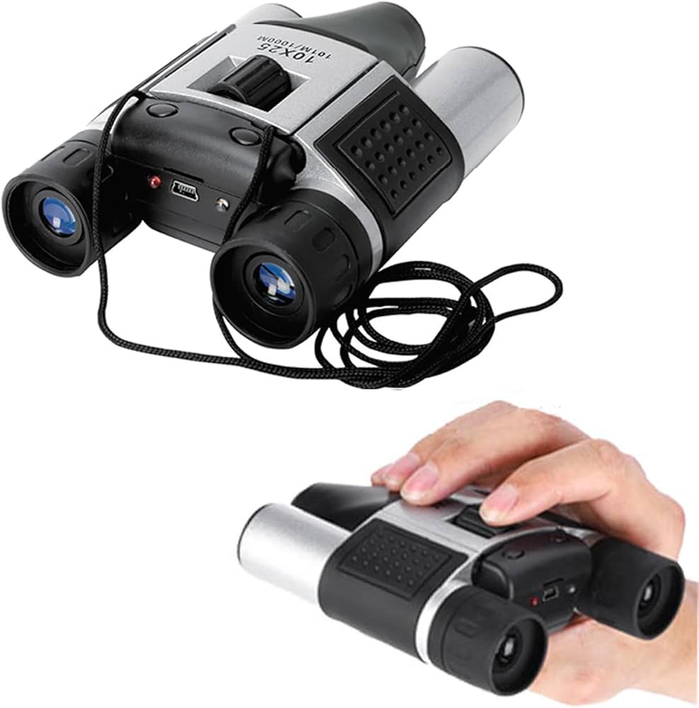 Amazon | デジタル録画双眼鏡 最大10倍ズーム 動画 静止画 撮影できる