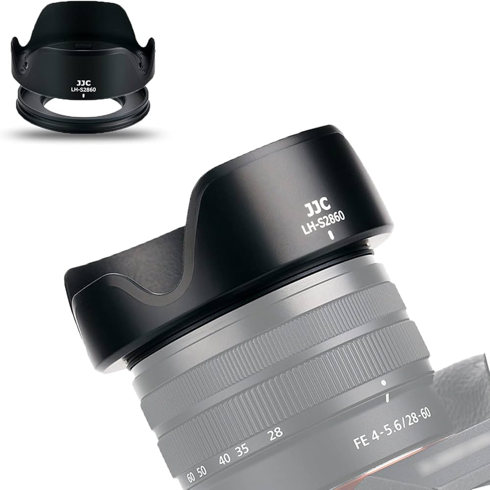 Amazon | JJC 可逆式 レンズフード + アダプター リング ソニー Sony