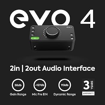 Amazon.com: Audient EVO 4 USB Audio Interface : Musical Instruments