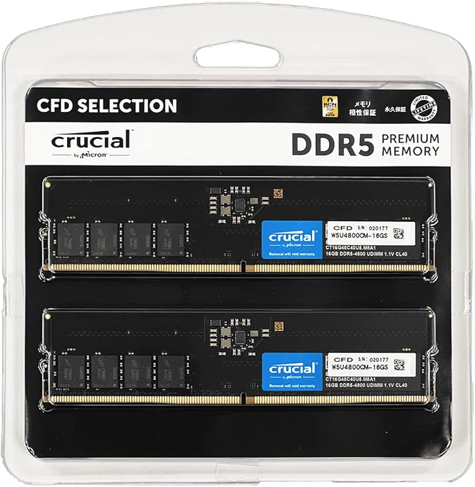 Amazon | 【セット買い】CFD販売 デスクトップPC用メモリ DDR5-4800