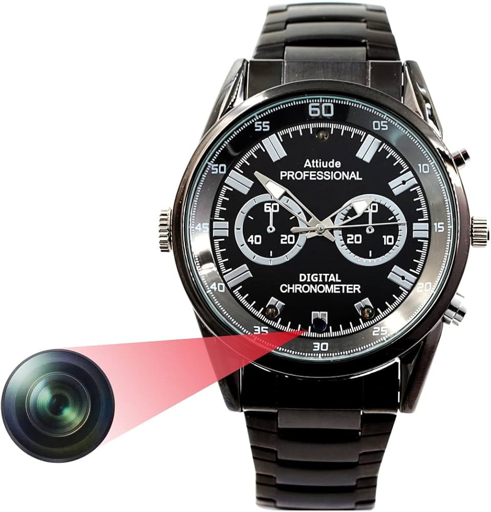 Amazon.co.jp: M@Q 小型カメラ 腕時計 スパイカメラ 隠しカメラ 腕時計