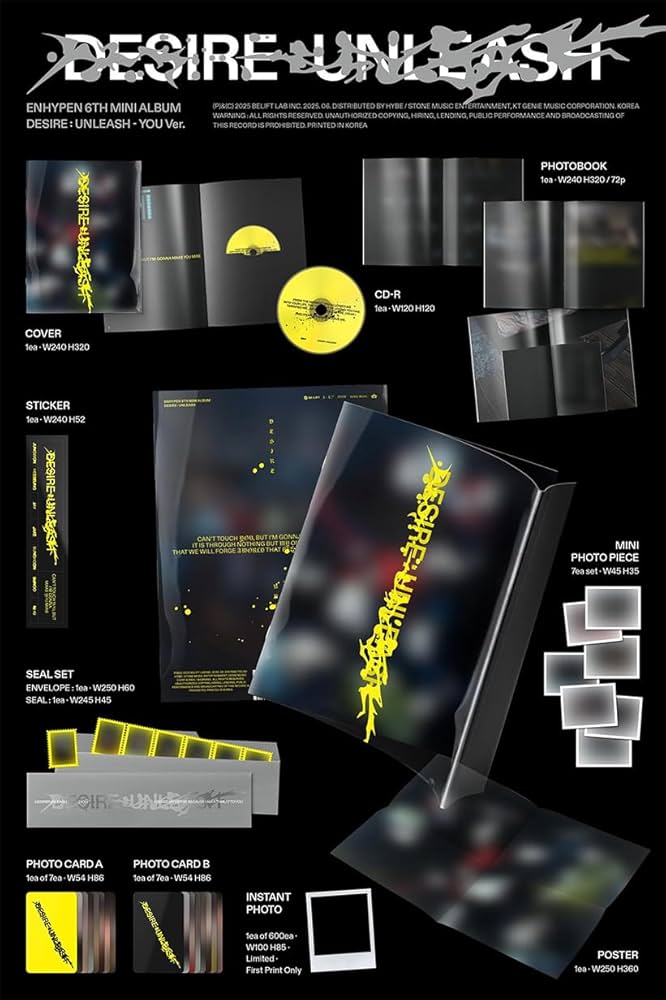 Amazon.co.jp: ENHYPEN - [DESIRE : UNLEASH] 6th mini album 韓国盤