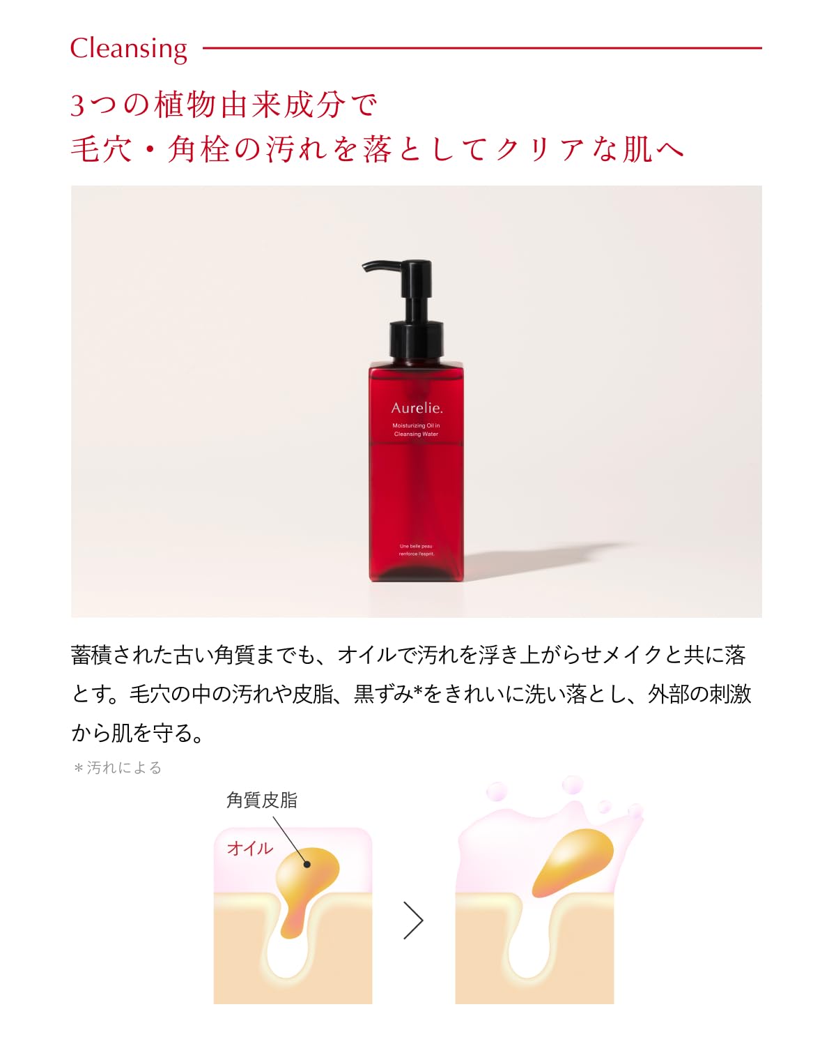 Aurelie オレリー洗顔2本クレンジングオイル2本 計4本 Aurelie