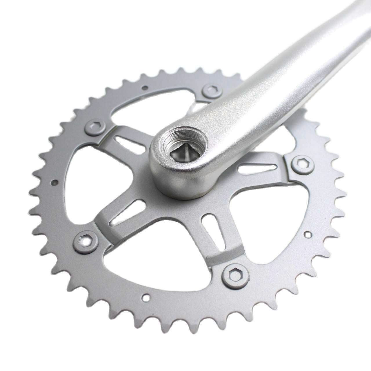 Amazon | 42T ロードバイク クランクセット シングルスピード 自転車