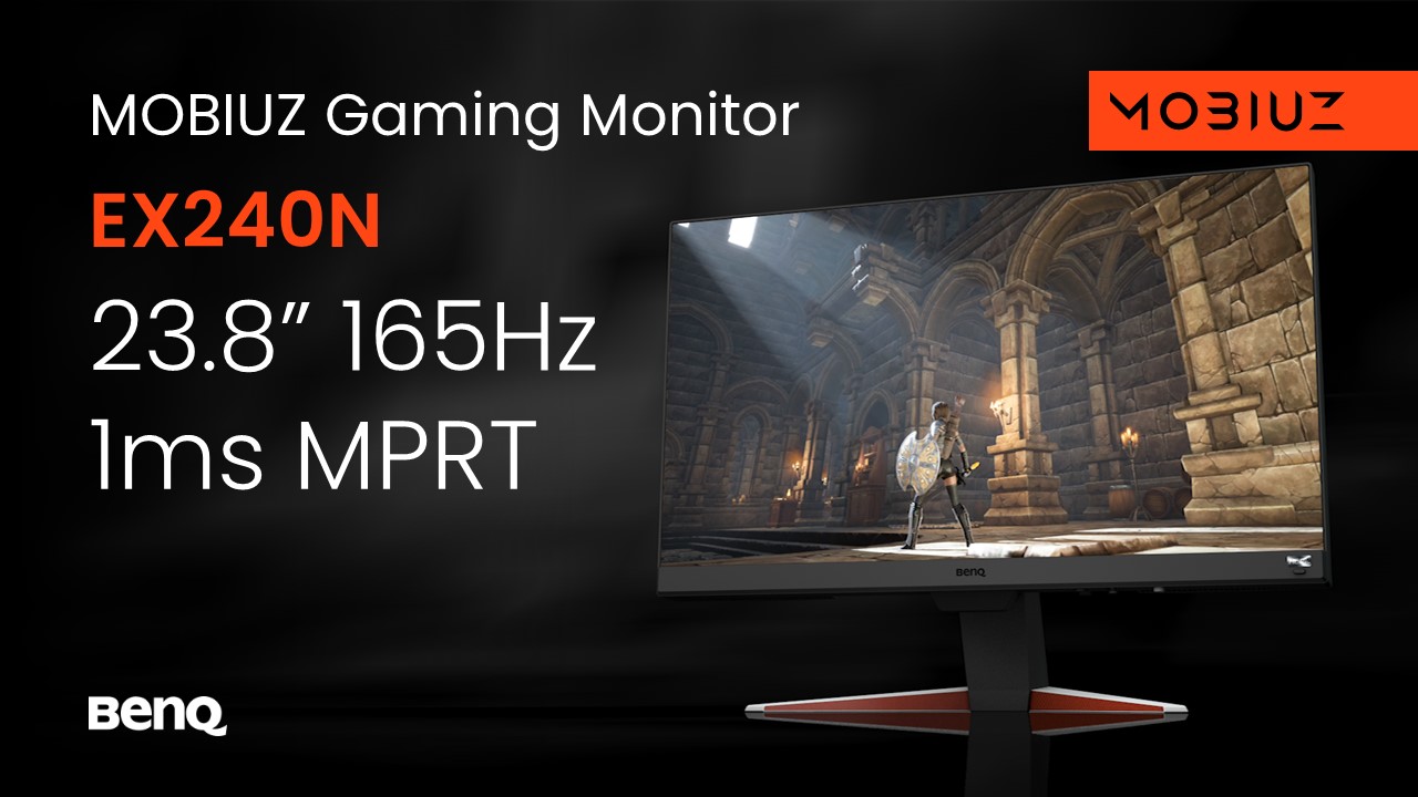 BenQ MOBIUZ EX240N Monitor Gaming 24 pollici FHD 1080p, 165Hz, 1ms