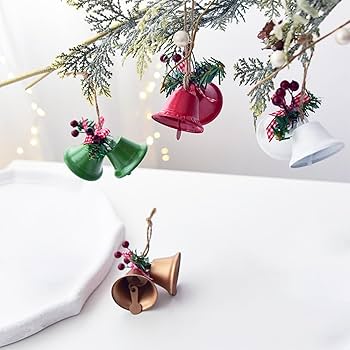 Amazon.co.jp: Unikato クリスマスツリー 飾り ベル 鈴 4個セット