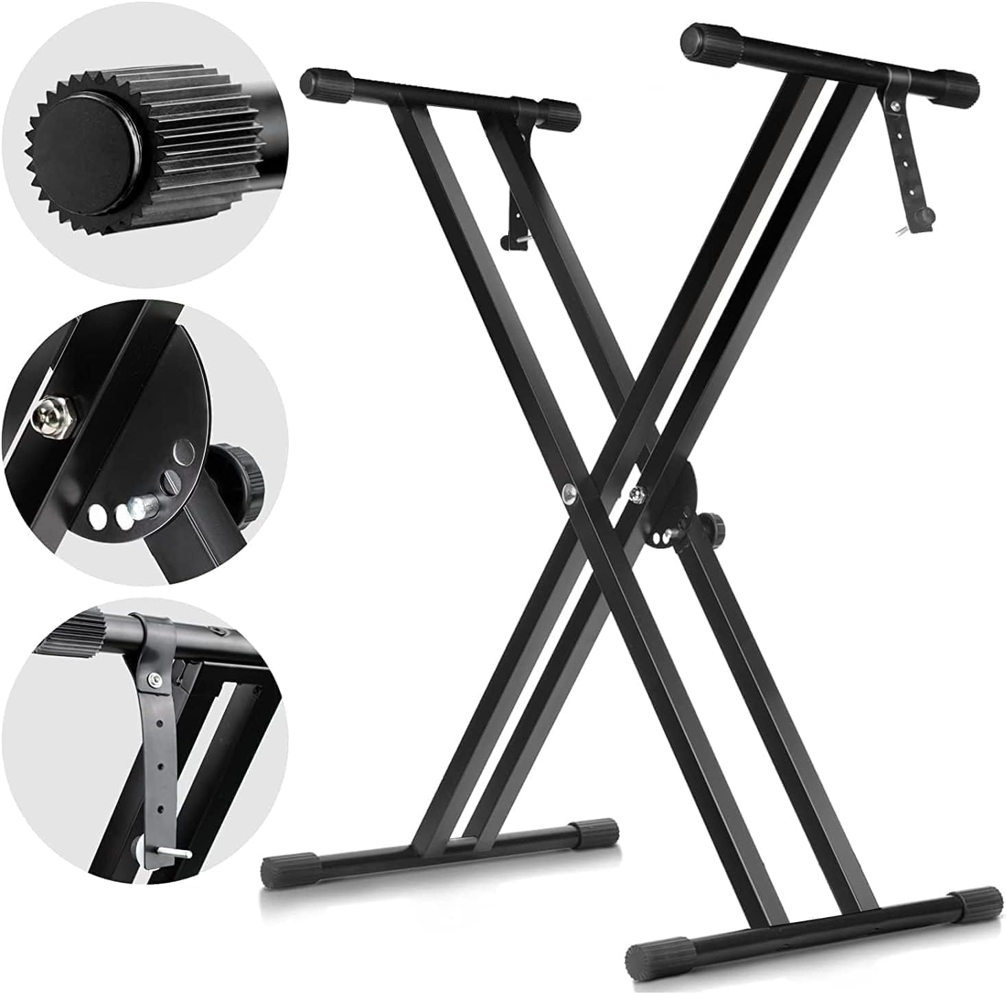 Amazon | KAKETE スタンド X型 7段階高さ調整32～96cm 電子Xピアノ