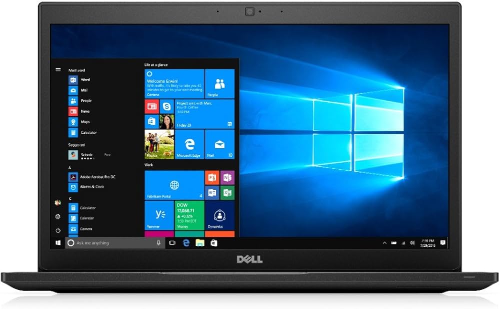 Dell Latitude 7480 14-Inch Laptop - (Black) (Intel Core i7-7600U