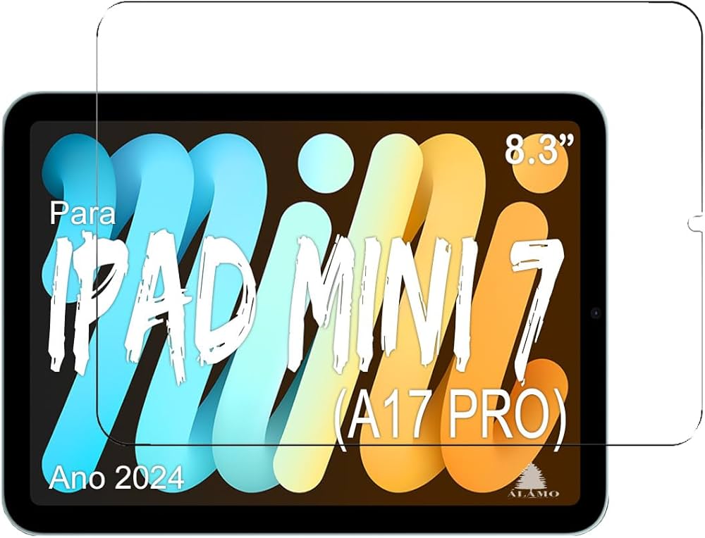 Película Para Ipad Mini 7 A17 Pro ano 2024 Alamo resistente 9h