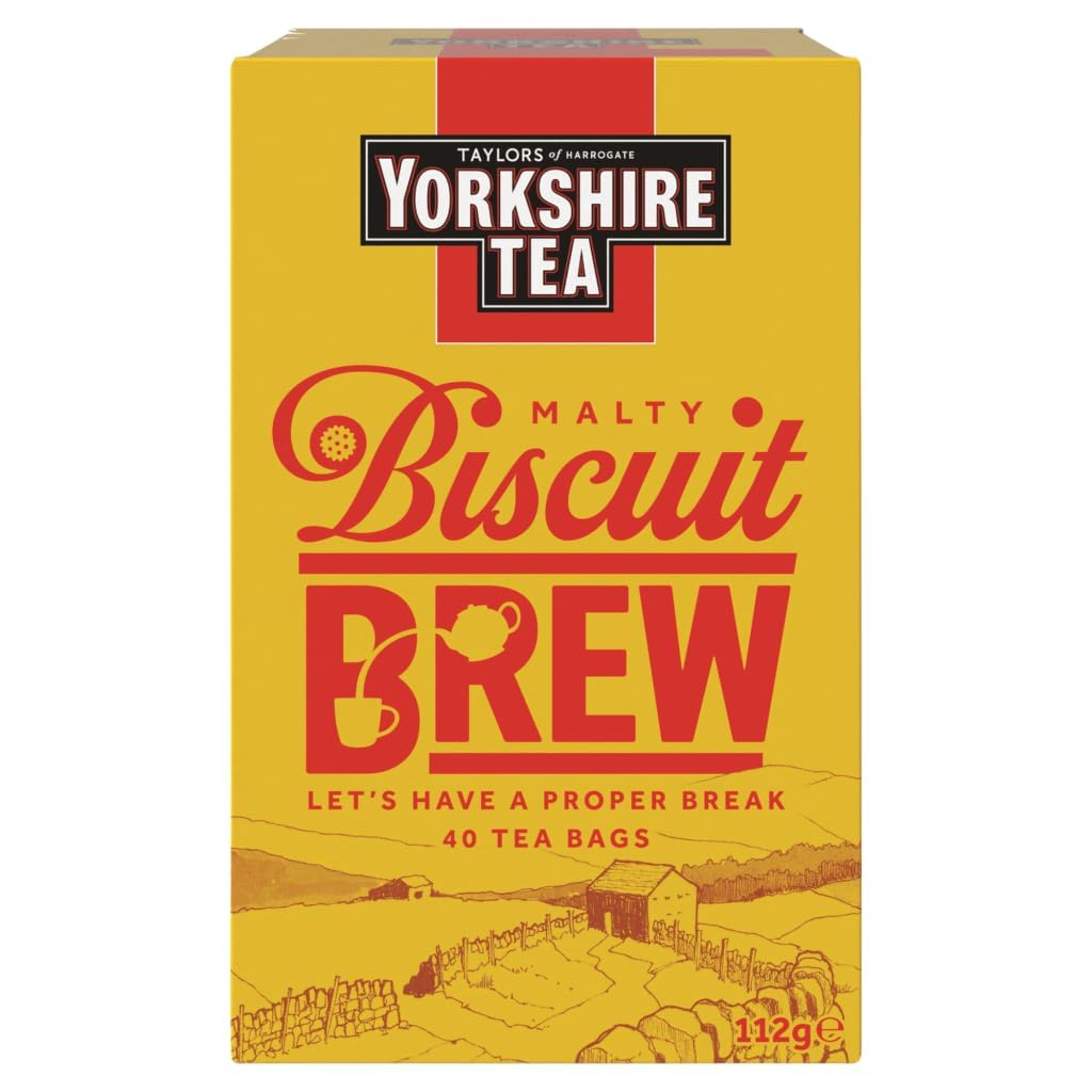 Amazon.co.jp: Yorkshire Tea Biscuit Brew Tea Bags, Pack of 4