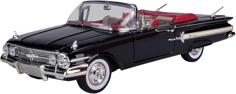 Amazon.com: Motormax 1:18 1960 Impala Convertible Vehicle, for