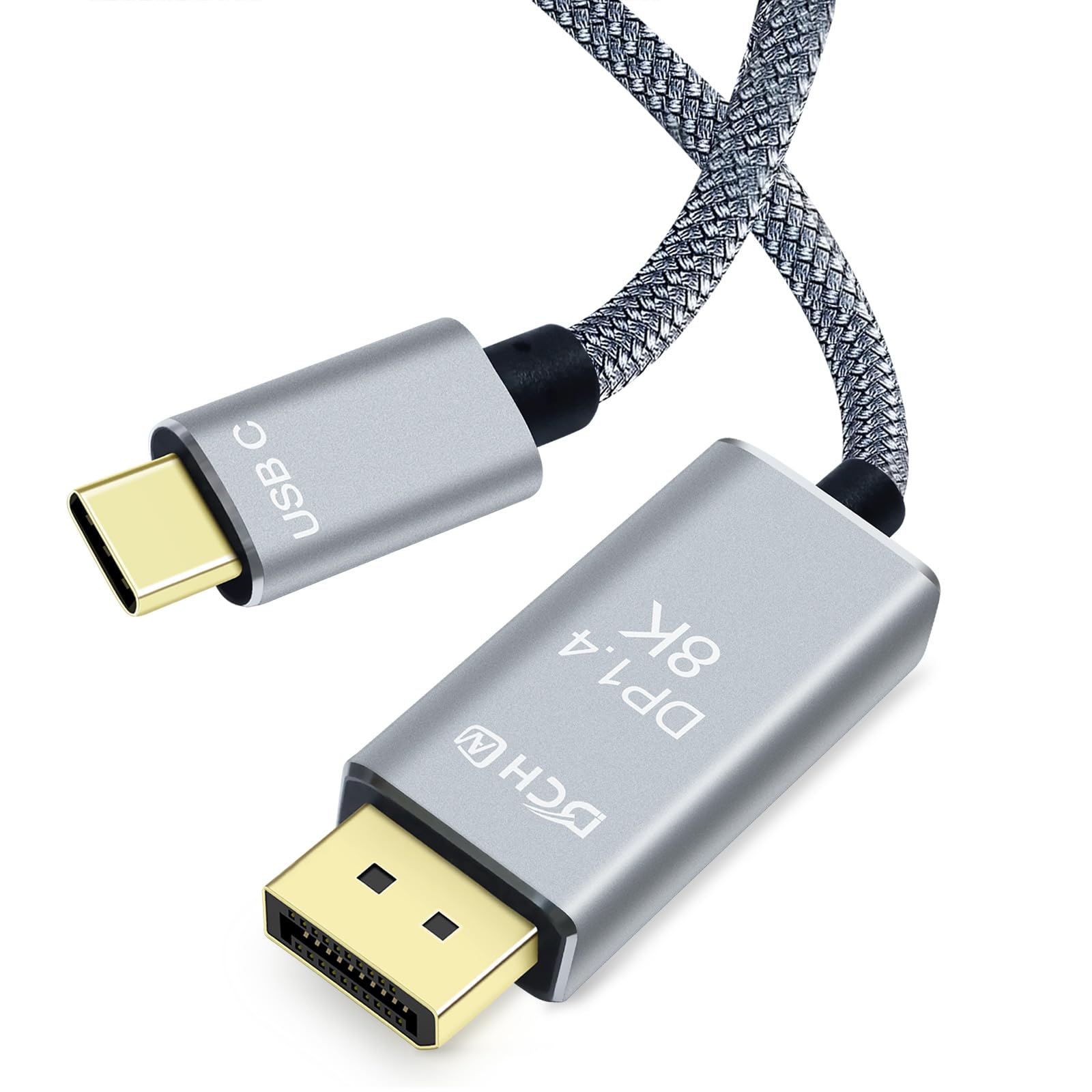 Amazon.co.jp: DCHAV 8K USB C DisplayPort ケーブル 2m Type-C DP 1.4
