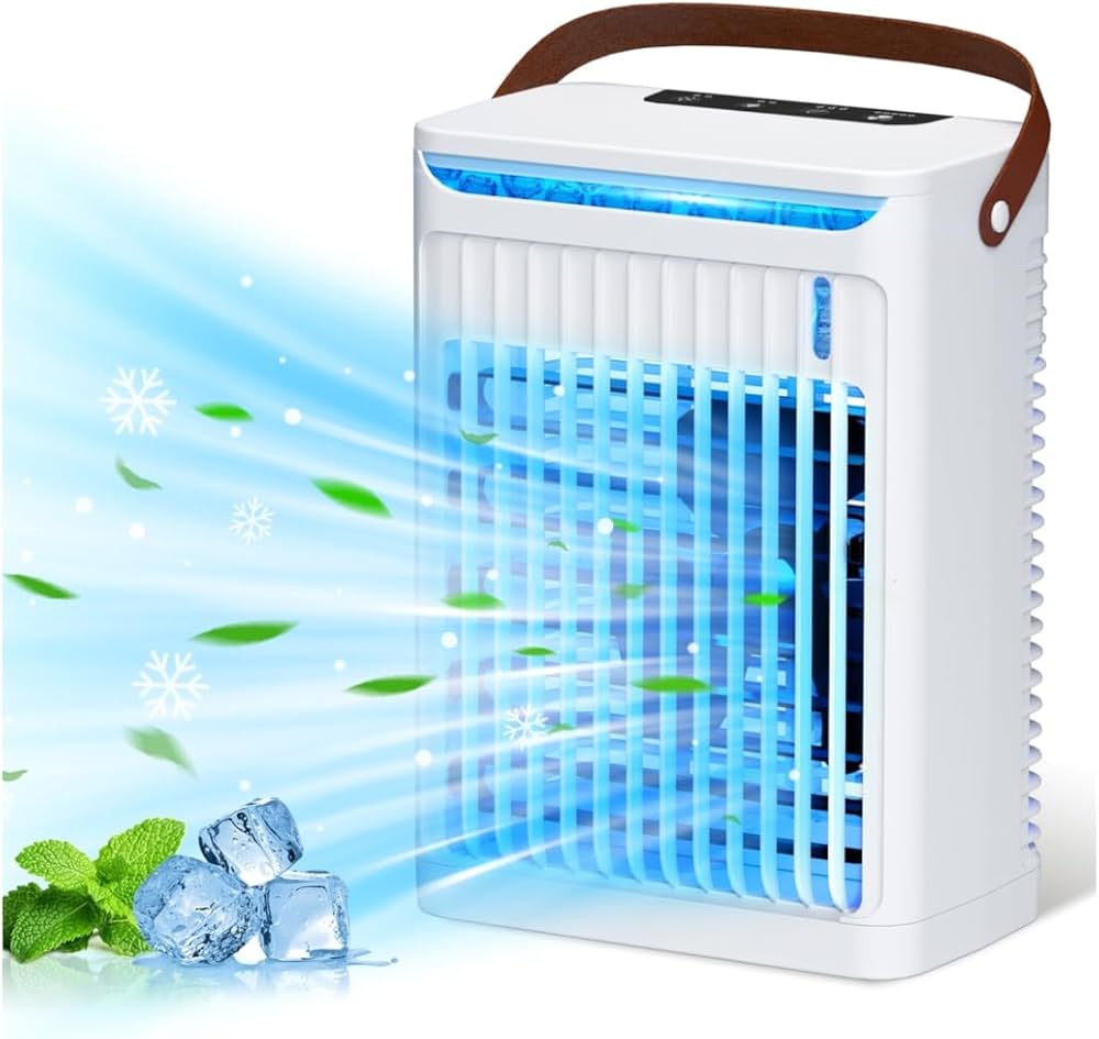 Amazon | 冷風機 冷風扇 【新設計 -11℃の冷却力・5段階風量】 卓上冷風