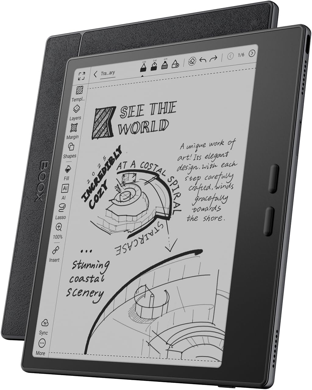 Amazon.co.jp: BOOX Go 7電子書籍リーダー 7インチ 白黒 64GB 300ppi