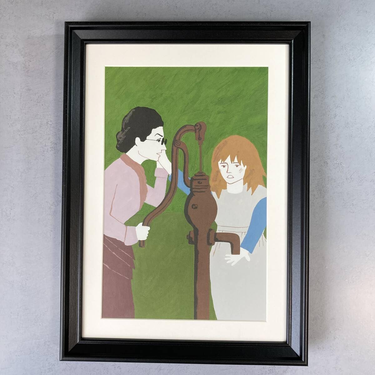 Amazon.co.jp: 額装品 和田誠 名作映画 奇跡の人 イラスト A4サイズ額