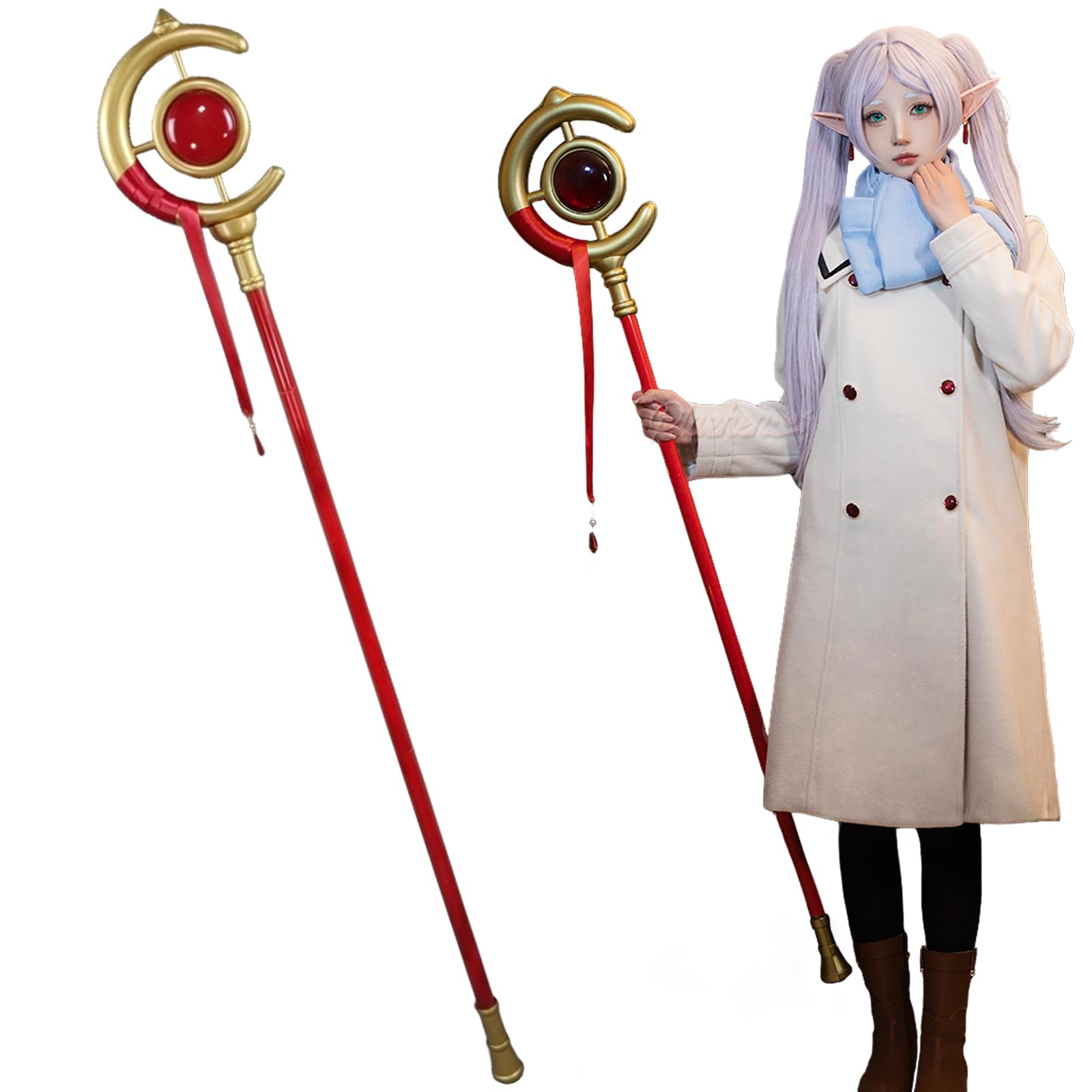 Amazon.co.jp: コスプレ 道具 葬送のフリーレン フリーレン 160cm 杖