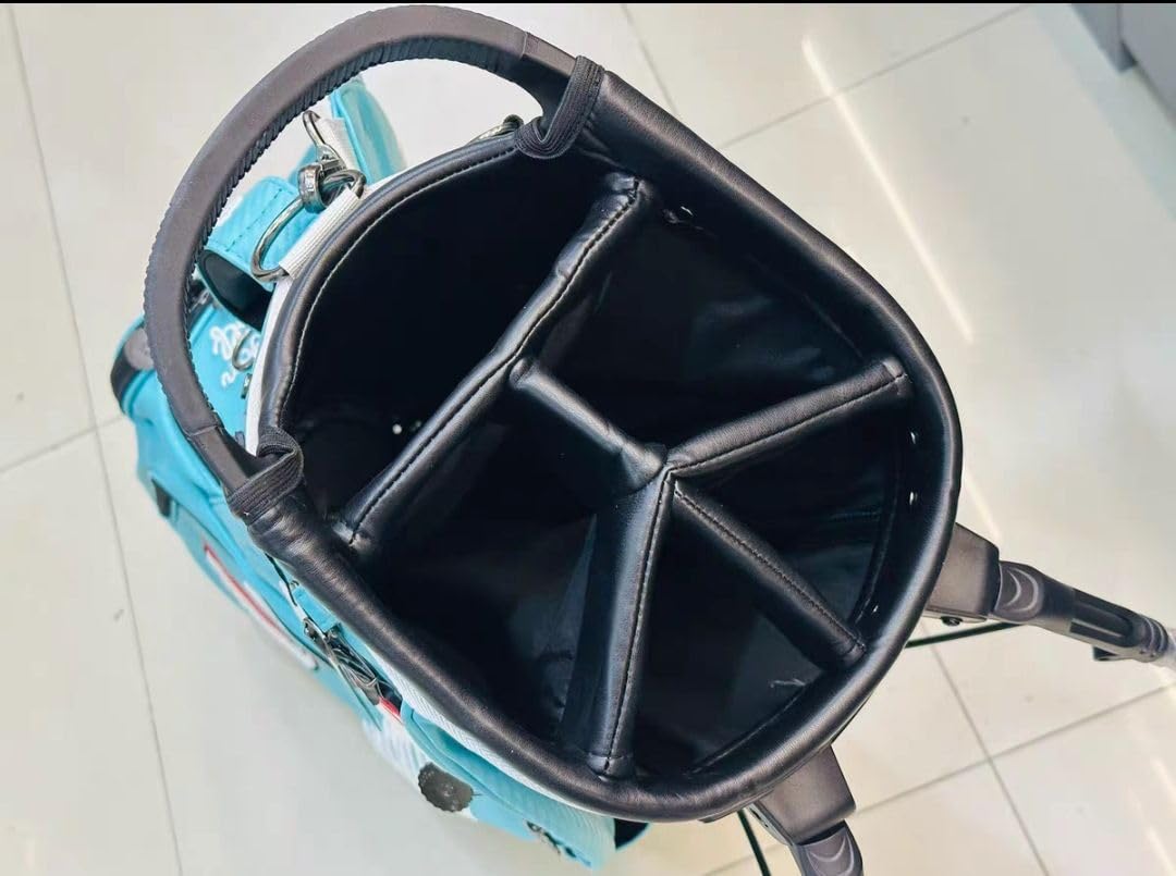 Amazon | マルボンゴルフ キャディバッグ ゴルフ バッグ 水色 | ノー